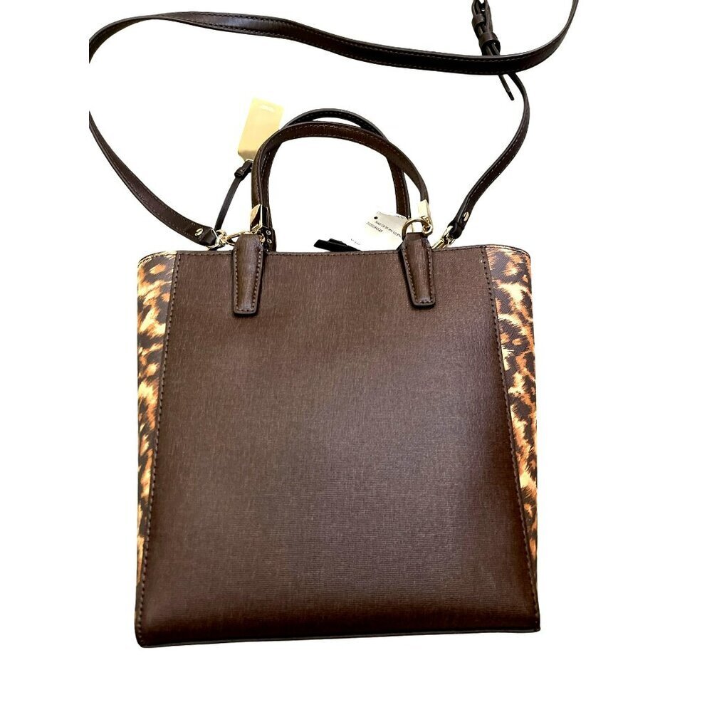 Coach $258 Madison Saffiano Leather Crossbody Tote Handbag New - Picture 3 of 10